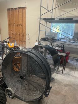 Commercial shop fans