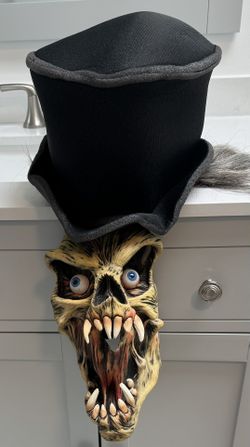 Halloween Mask Skull Ghoul Top Hat Hair Be Something Studio 2001 By B.Y.