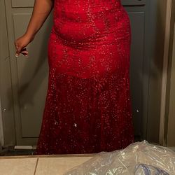 Red Mermaid Dress