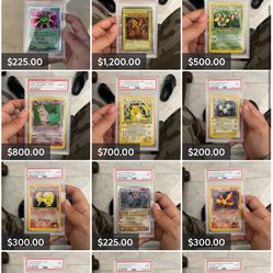 Pokemon/Yugioh Slabs For Sale