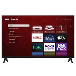 TCL 32” LED SMART ROKU TV WITH REMOTE 
