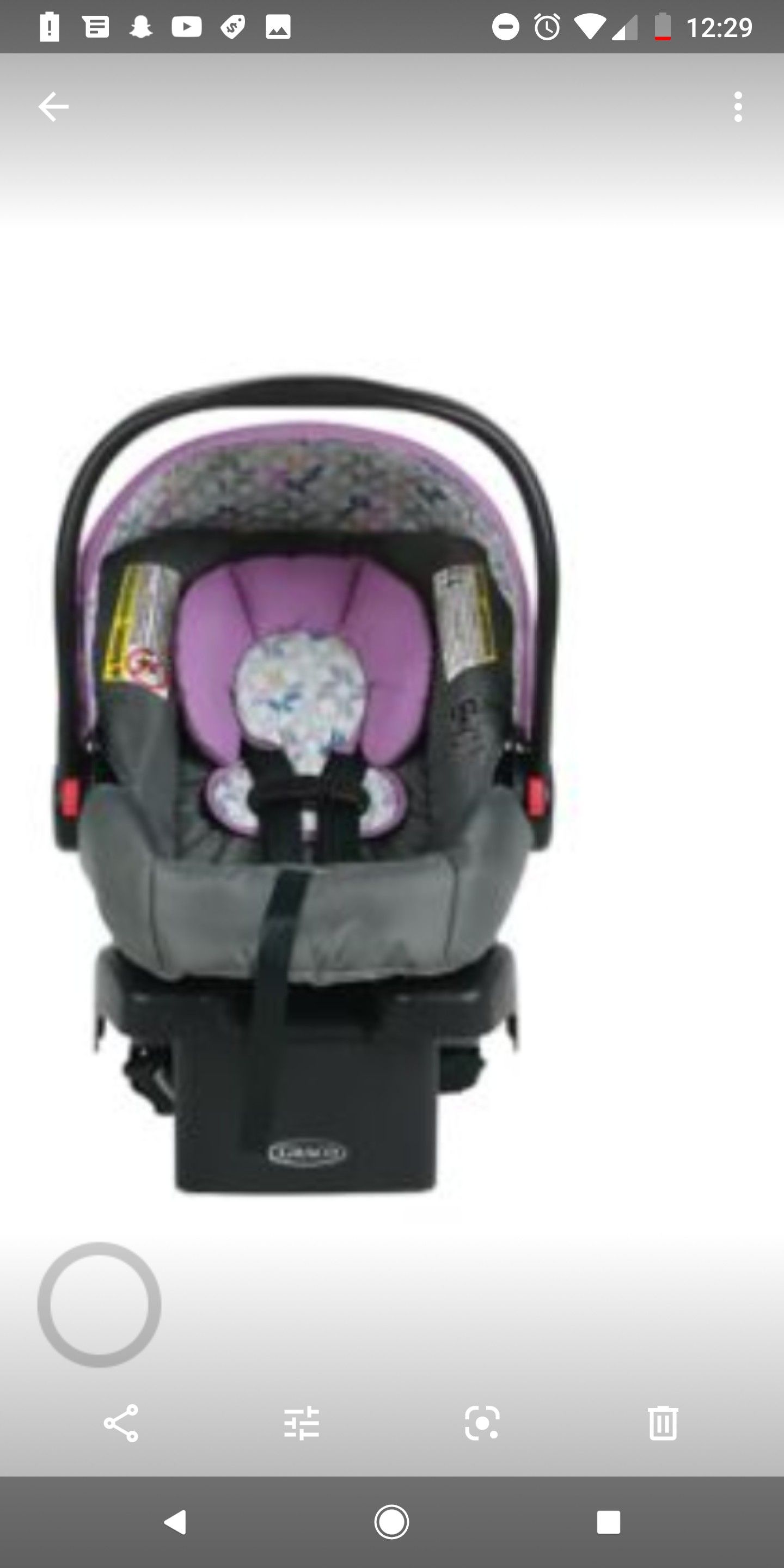 Graco click connect verb carseat in color Perry