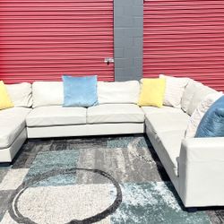 Oversized Leather Sectional 