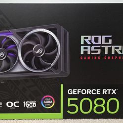 ASUS ROG Astral GeForce RTX 5080 OC Edition Gaming Graphics Card PCIe 5.0, 16GB GDDR7, HDMI/DP 2.1