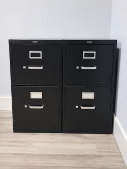 Pair of filing cabinets