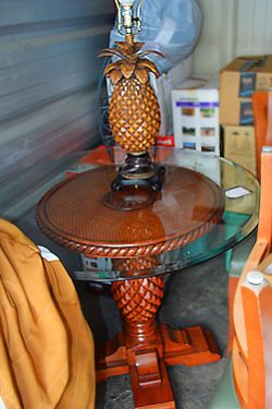 Glass dining table w/4 chairs