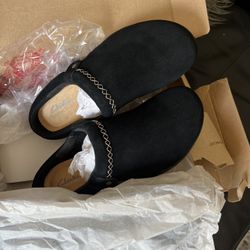 Clarks Womens Roseville Echo Clogs/black/size 7 W/nib