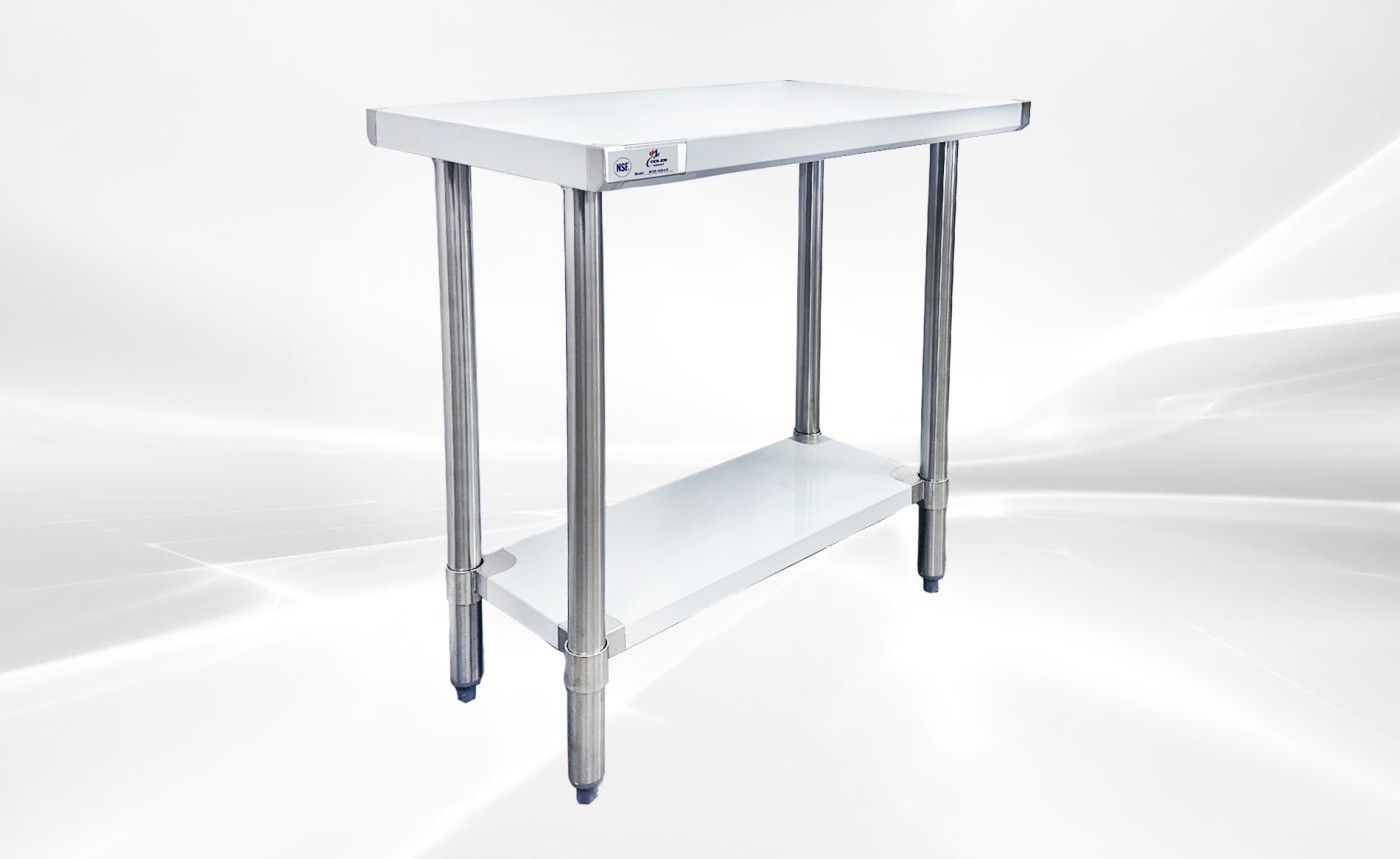 All Stainless Steel Table NSF 30W x 18D x34H ins WTSS-1830-418
