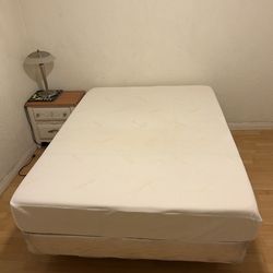 Full size Tempur-Pedic bed with frame