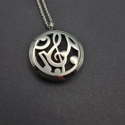 Music Lover Treble Clef Locket High Quality Stainless Steel 