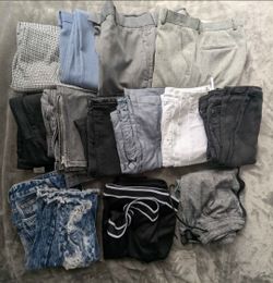 MEN'S PANTS SHORTS LOT BUNDLE HAUL 12 PIECES