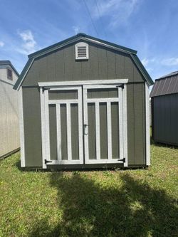 10x12 Lofted Storage Building With Electric And Free Delivery