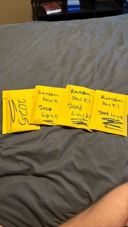 Homemade baseball card packs!