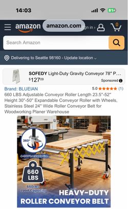 Conveyor Roller work table