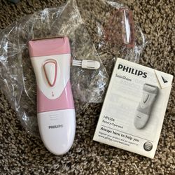 Philips HP6306/00 SatinShave Essential Women's Wet & Dry Electric Shaver For Legs, Cordless