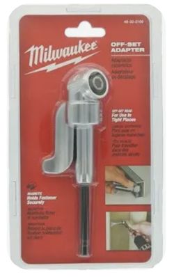 Milwaukee 48-32-2100 Hex Shank 105 Degree Off Set 400 RPM Adaptor For Power Screwdrivers And Drill/Drivers