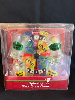 Spinning Shot Glass Drinking Game Set