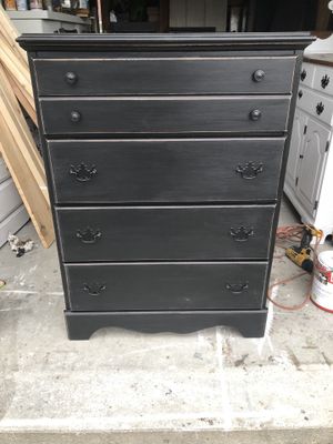 refinished black dresser with mirror for sale in hanover pa offerup