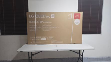 New 65 Inch LG Oled LG C6 Smart TV 4K UHD with 165 Hz refresh rate. Brand new in the box.