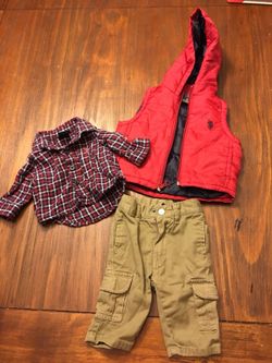 U.S. polo size 0/3 months set