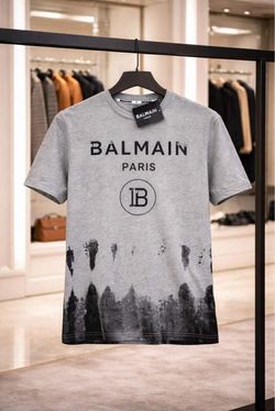 Balmain gray Tshirt  ✅small only✅ 3 for $100