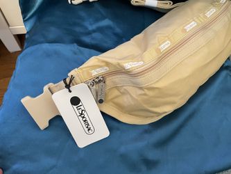 LeSportsac Belt Bag Neutral Tan Ivory Fanny Pack