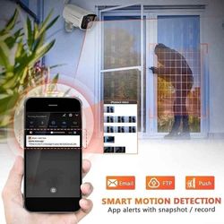 Outdoor Security Camera, 1080P WiFi Camera Surveillance Cameras, IP Camera with Two-Way Audio, IP66