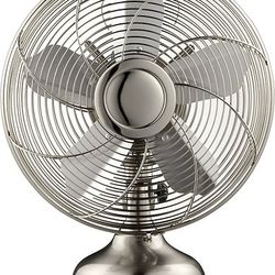 Init Retro Style Oscillating Fan 12" Tall