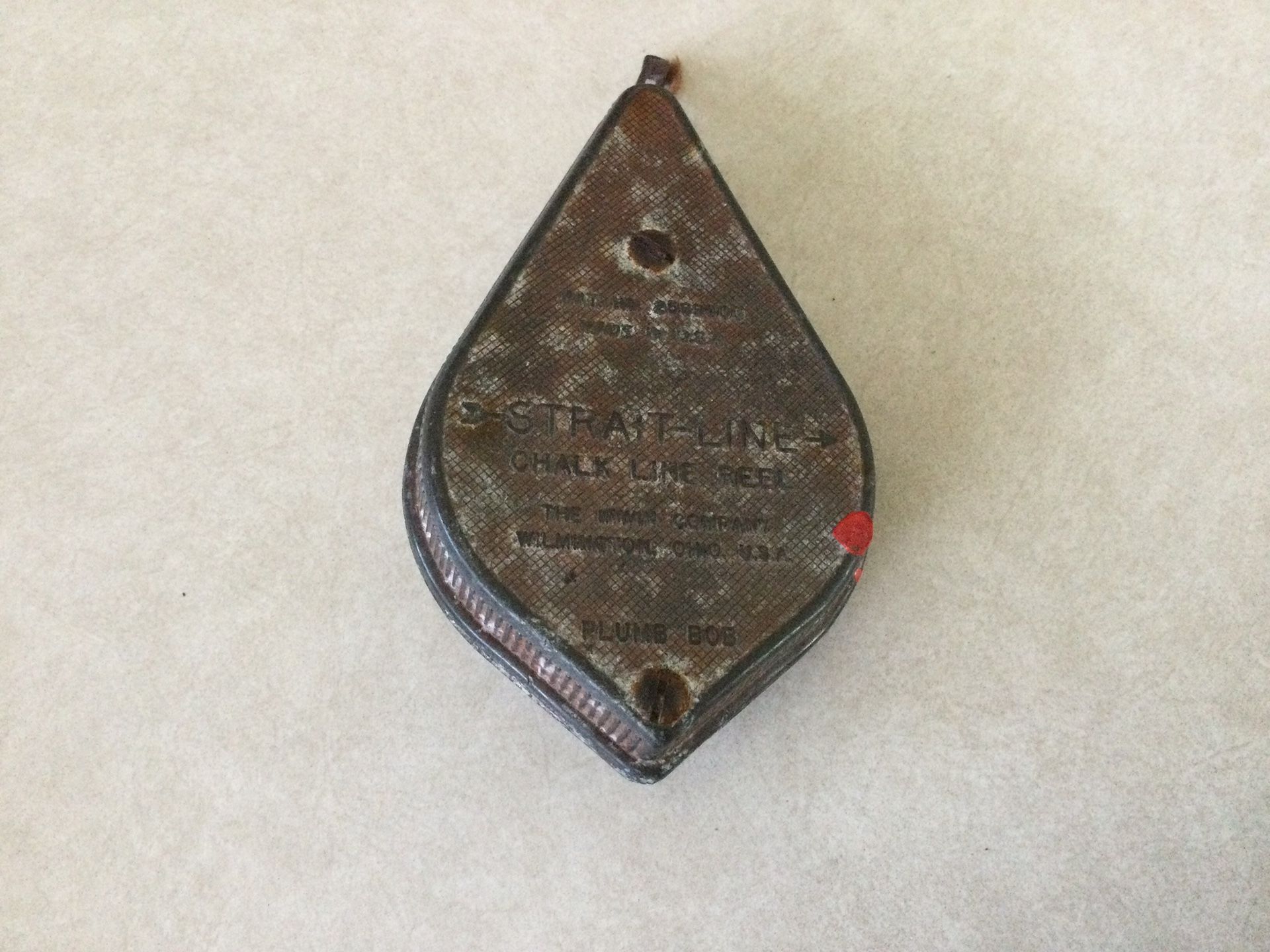 STRAIT - LINE CHALK REEL PLUMB BOB - MADE IN USA - VINTAGE