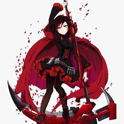 RWBY Ruby Rose Battle Dress Cosplay Costume