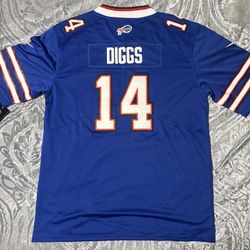 Stefon Diggs Jersey Blue Large Buffalo Bills AFC NFL