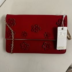 Red Flower Clutch 