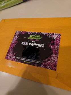 Nocturnal Wonderland Car Camping And 2 Ga Wristbands