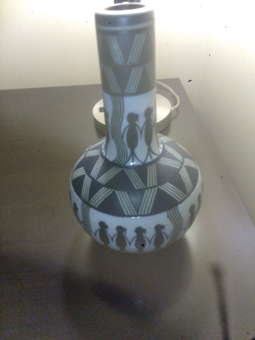 Hand Crafted Ceramic "Circle Of Friends" Vase