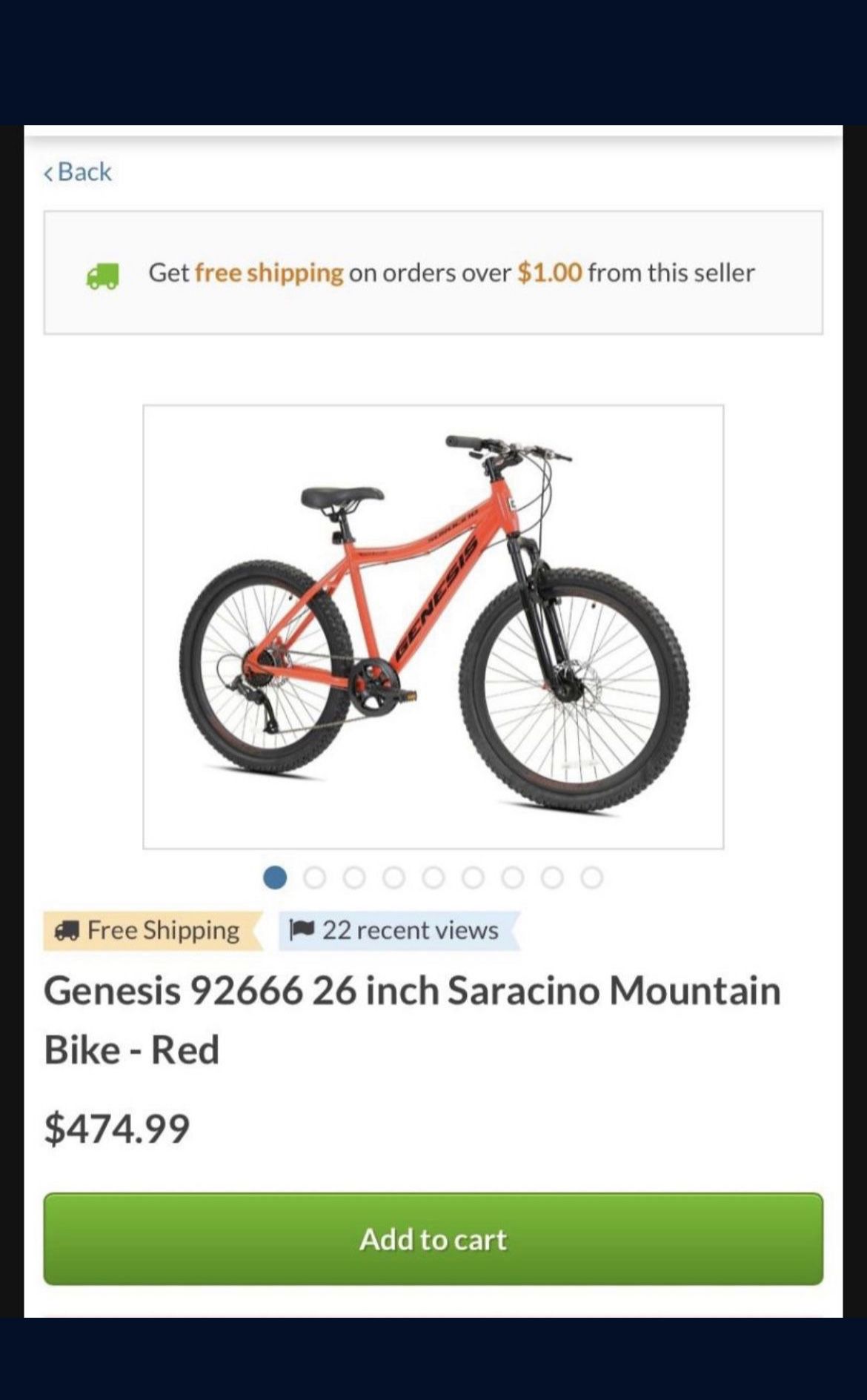 genesis 26 inch saracino men's mountain bike