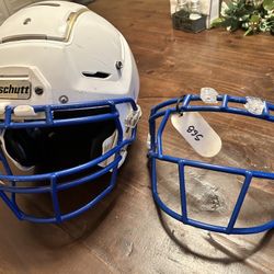 Football Helmet and Facemask