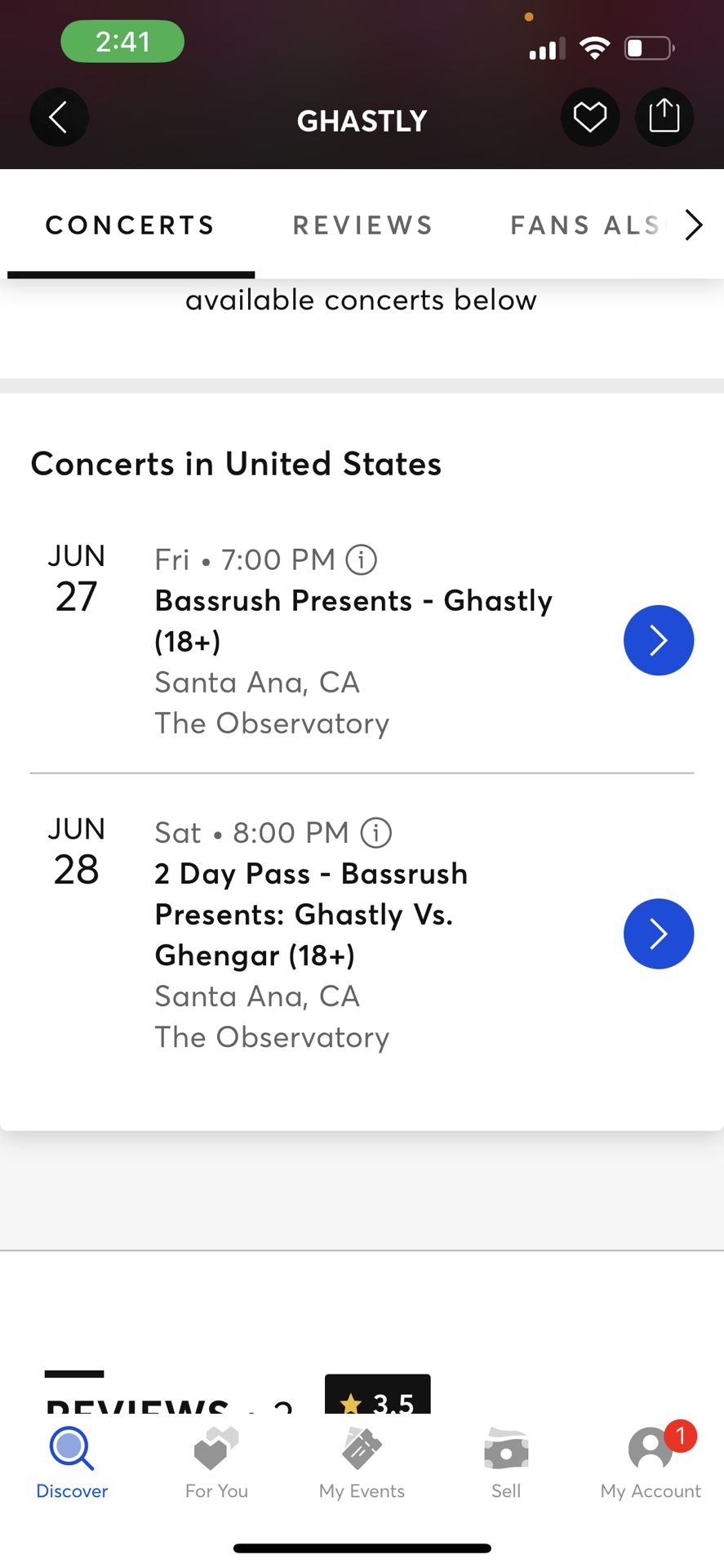 Ghastly -bass rush Event 