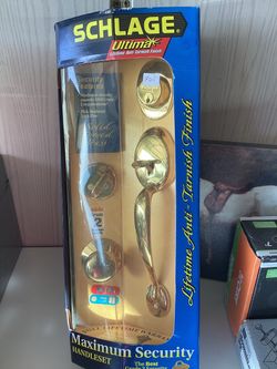 Schlage Ultima Maximum Security Handleset Brass