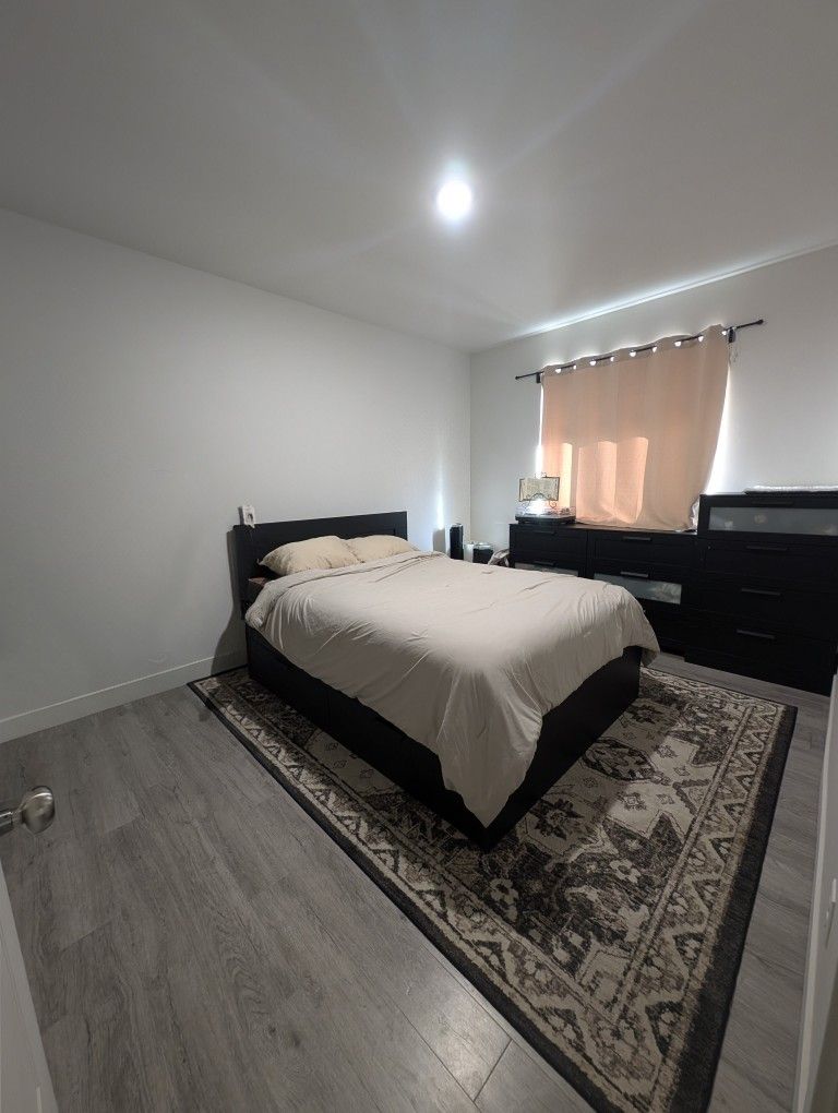 IKEA BRIMNES Queen Bed Frame With Storage