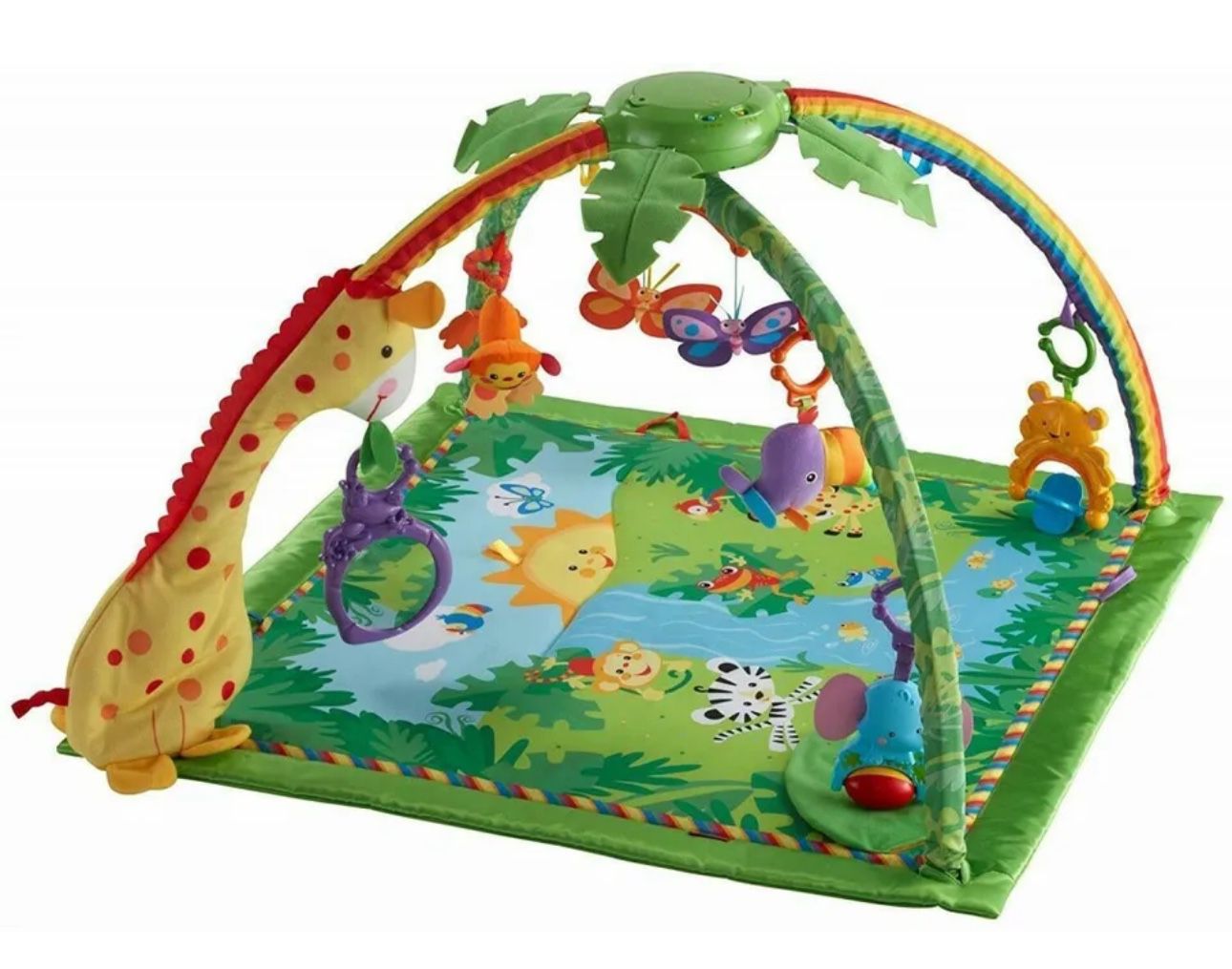 Fisher Price rainforest, magic and light deluxe play mats/Jim