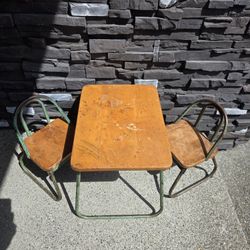 Mid Century Rustic Toddlers Play Desk