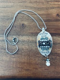 Handmade upcycled vintage spoon necklace