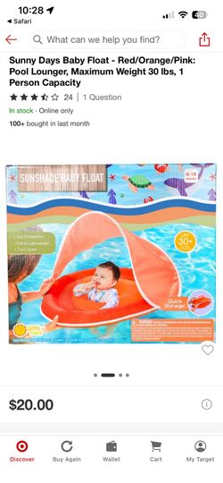 Baby swim float