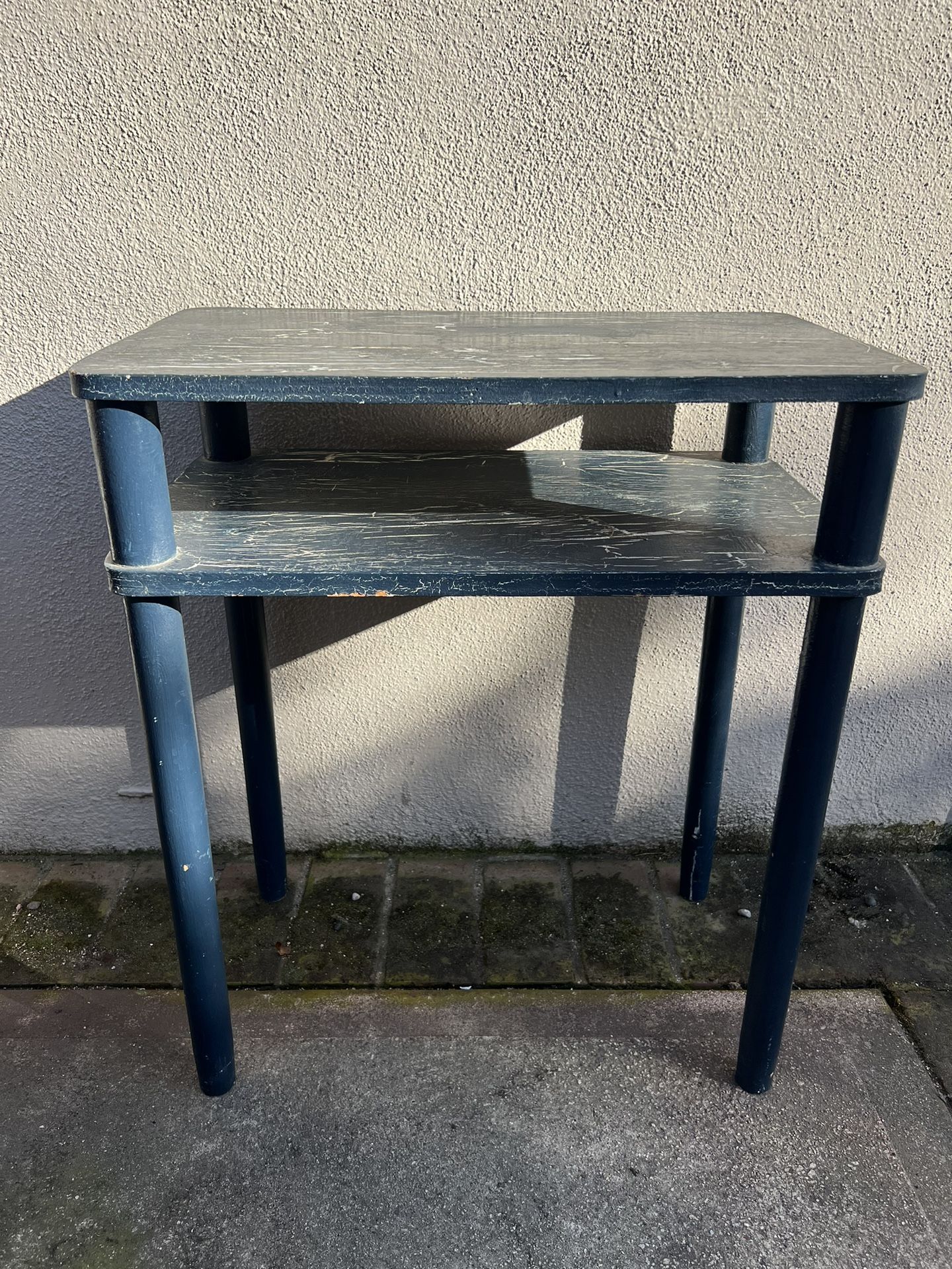 Distressed end table 