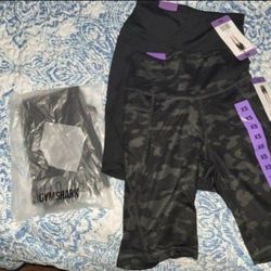 New Women Danskin Gymshark Leggings Pants Biker Shorts Size Xs Extra Small Ropa De Mujer Para Ejercicio Xs