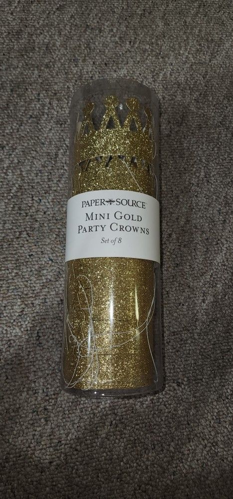 Mini Gold Party Crowns