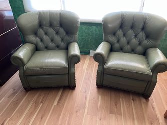 Vintage, Ethan Allen Cromwell, leather recliners