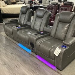 Power Theater Seating With Bluetooth