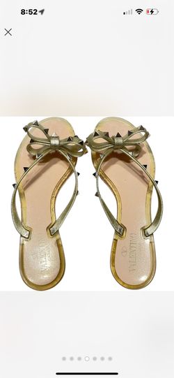 Valentino Rock Stud Thong Sandals