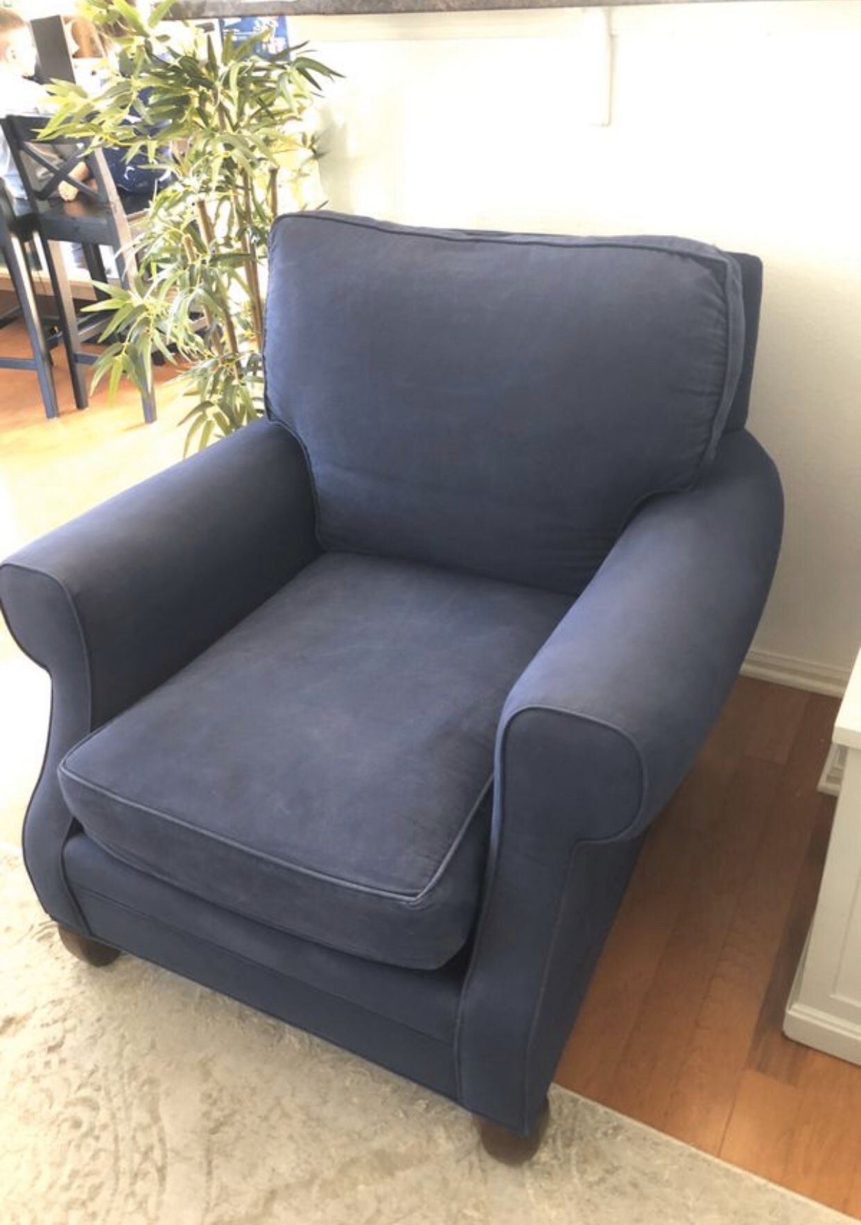 Blue Oversized Club Chairs (set of 2) Buy 1 or both!